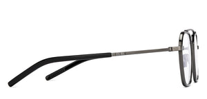 Gunmetal Square Full Rim Unisex Eyeglasses by John Jacobs-207210