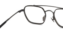 Load image into Gallery viewer, Gunmetal Square Full Rim Unisex Eyeglasses by John Jacobs-207210