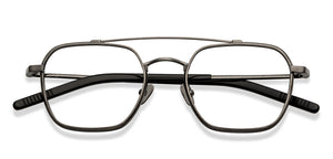 Gunmetal Square Full Rim Unisex Eyeglasses by John Jacobs-207210