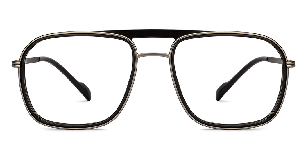 Gunmetal Square Full Rim Unisex Eyeglasses by Lenskart STUDIO-205395