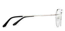 Load image into Gallery viewer, Gunmetal Geometric Half Rim Unisex Eyeglasses by Vincent Chase-150982