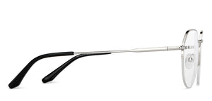 Gunmetal Geometric Half Rim Unisex Eyeglasses by Vincent Chase-150982