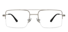 Load image into Gallery viewer, Gunmetal Rectangle Half Rim Unisex Eyeglasses by John Jacobs-201429