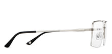 Load image into Gallery viewer, Gunmetal Rectangle Half Rim Unisex Eyeglasses by John Jacobs-201429