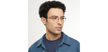 Load image into Gallery viewer, Gunmetal Round Half Rim Unisex Eyeglasses by John Jacobs-201391