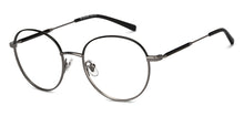 Load image into Gallery viewer, Gunmetal Round Half Rim Unisex Eyeglasses by John Jacobs-201391