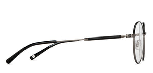 Gunmetal Round Half Rim Unisex Eyeglasses by John Jacobs-201391