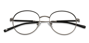 Gunmetal Round Half Rim Unisex Eyeglasses by John Jacobs-201391