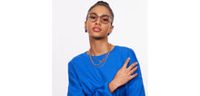 Load image into Gallery viewer, Blue Cat Eye Full Rim Women Eyeglasses by Lenskart STUDIO-205401