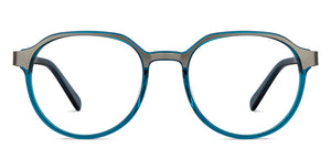 Blue Round Full Rim Unisex Eyeglasses by Vincent Chase-150830