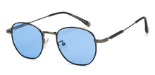 Load image into Gallery viewer, Gunmetal Round Full Rim Unisex Sunglasses by Vincent Chase Polarized-209293