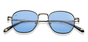 Gunmetal Round Full Rim Unisex Sunglasses by Vincent Chase Polarized-209293