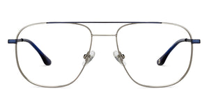 Gunmetal Square Full Rim Unisex Eyeglasses by John Jacobs-201400