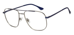 Gunmetal Square Full Rim Unisex Eyeglasses by John Jacobs-201400