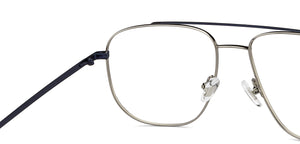 Gunmetal Square Full Rim Unisex Eyeglasses by John Jacobs-201400