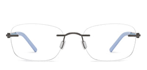 Gunmetal Rectangle Rimless Unisex Eyeglasses by Lenskart Air-200732