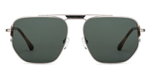 Load image into Gallery viewer, Gunmetal Rectangle Full Rim Unisex Sunglasses by John Jacobs-150974