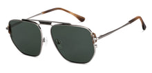 Load image into Gallery viewer, Gunmetal Rectangle Full Rim Unisex Sunglasses by John Jacobs-150974