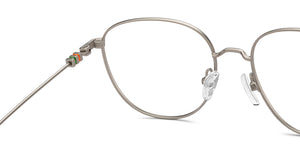 Gunmetal Round Full Rim Unisex Eyeglasses by Vincent Chase-210634