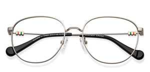 Gunmetal Round Full Rim Unisex Eyeglasses by Vincent Chase-210634