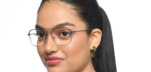 Gunmetal Square Full Rim Unisex Eyeglasses by Vincent Chase-211226