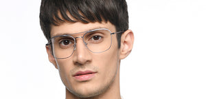 Gunmetal Square Full Rim Unisex Eyeglasses by Vincent Chase-211226