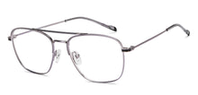 Load image into Gallery viewer, Gunmetal Square Full Rim Unisex Eyeglasses by Vincent Chase-211226