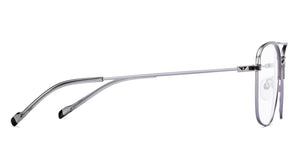 Gunmetal Square Full Rim Unisex Eyeglasses by Vincent Chase-211226