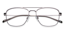 Load image into Gallery viewer, Gunmetal Square Full Rim Unisex Eyeglasses by Vincent Chase-211226