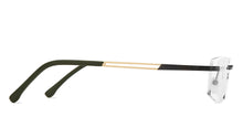 Load image into Gallery viewer, Gunmetal Rectangle Rimless Unisex Eyeglasses by Vincent Chase-208776