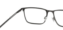Load image into Gallery viewer, Gunmetal Rectangle Full Rim Men Eyeglasses by Fossil-200838