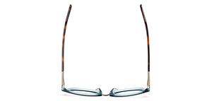 Green Round Full Rim Women Eyeglasses by Fossil-200863