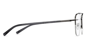 Gunmetal Aviator Half Rim Unisex Eyeglasses by Lenskart Air-152050
