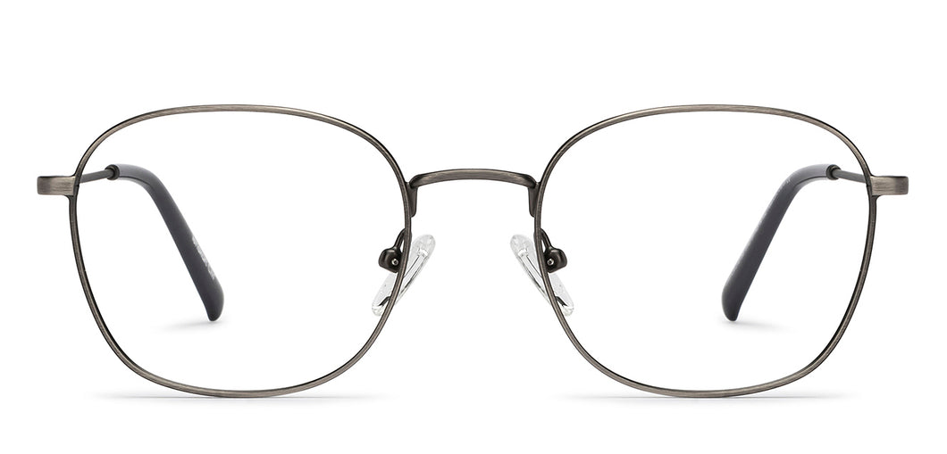 Gunmetal Round Full Rim Unisex Eyeglasses by Lenskart Air-210155