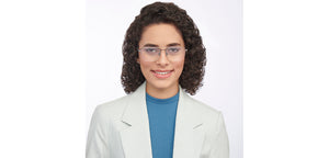 Gunmetal Rectangle Half Rim Unisex Eyeglasses by Vincent Chase-208987