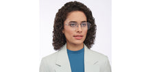 Load image into Gallery viewer, Gunmetal Rectangle Half Rim Unisex Eyeglasses by Vincent Chase-208987