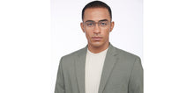 Load image into Gallery viewer, Gunmetal Rectangle Half Rim Unisex Eyeglasses by Vincent Chase-208987