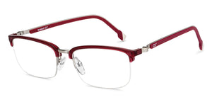 Maroon Rectangle Half Rim Unisex Eyeglasses by Lenskart Air-200760