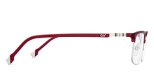 Load image into Gallery viewer, Maroon Rectangle Half Rim Unisex Eyeglasses by Lenskart Air-200760
