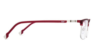 Maroon Rectangle Half Rim Unisex Eyeglasses by Lenskart Air-200760