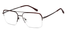 Load image into Gallery viewer, Gunmetal Rectangle Half Rim Unisex Eyeglasses by Vincent Chase-200777