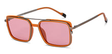 Load image into Gallery viewer, Orange Rectangle/ Square Full Rim Unisex Sunglasses by Lenskart STUDIO-205471