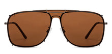 Load image into Gallery viewer, Gunmetal Square Full Rim Unisex Sunglasses by Vincent Chase-151524