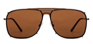 Gunmetal Square Full Rim Unisex Sunglasses by Vincent Chase-151524
