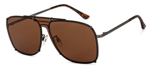 Gunmetal Square Full Rim Unisex Sunglasses by Vincent Chase-151524