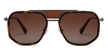 Load image into Gallery viewer, Gunmetal Square Full Rim Unisex Sunglasses by John Jacobs-208139