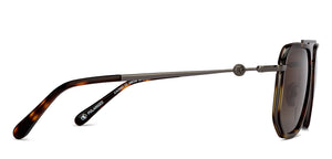 Gunmetal Square Full Rim Unisex Sunglasses by John Jacobs-208139