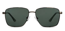 Load image into Gallery viewer, Gunmetal Square Full Rim Unisex Sunglasses by Vincent Chase Polarized-151108