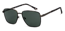 Load image into Gallery viewer, Gunmetal Square Full Rim Unisex Sunglasses by Vincent Chase Polarized-151108