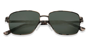 Gunmetal Square Full Rim Unisex Sunglasses by Vincent Chase Polarized-151108